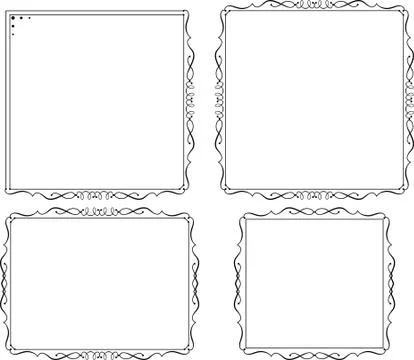 Frame border design Stock Illustration
