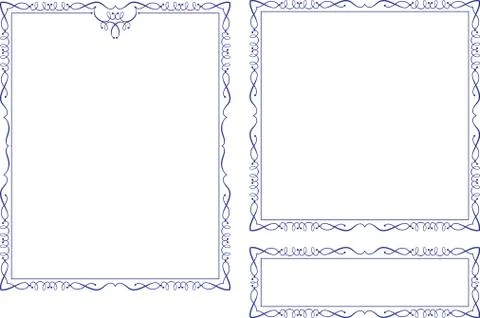 Frame border design Stock Illustration