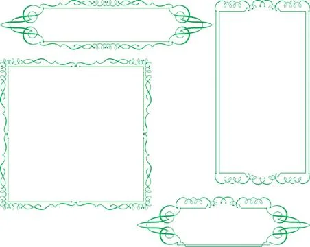 Frame border design Stock Illustration