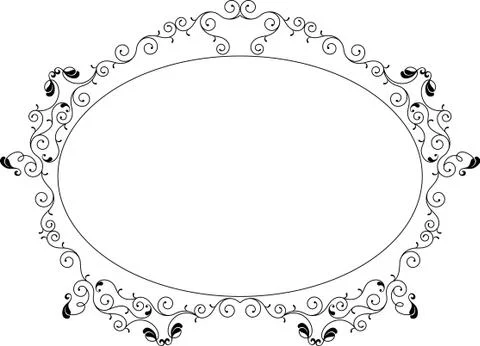 Frame border design Stock Illustration