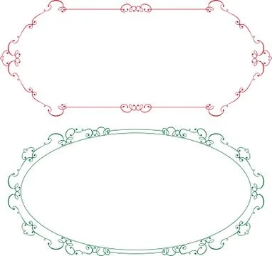 Frame border design Illustrazione stock