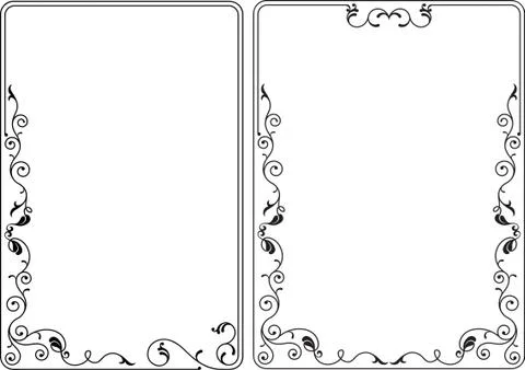 Frame border design Stock Illustration