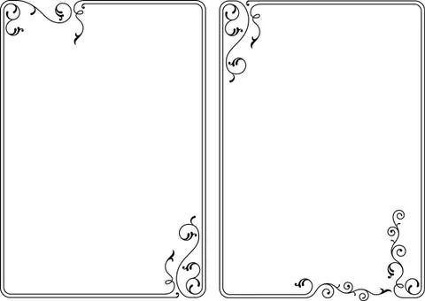 Frame border design Stock Illustration