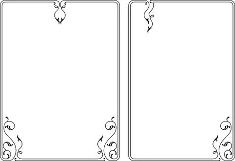 Frame border design Stock Illustration