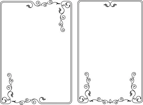 Frame border design Stock Illustration