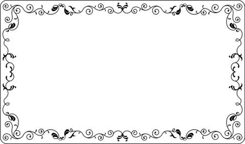 Frame border design Stock Illustration