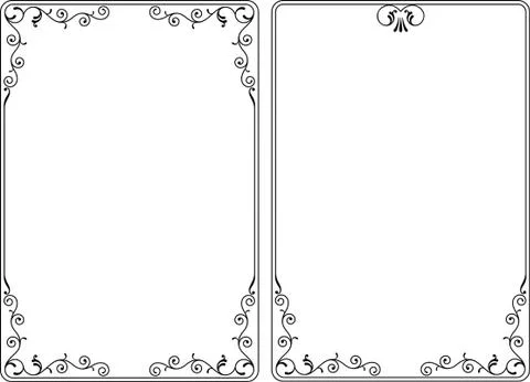 Frame border design Illustrazione stock