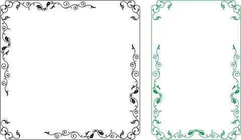 Frame border design Stock Illustration
