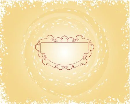 Frame border design Stock Illustration