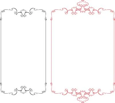 Frame border design Illustrazione stock