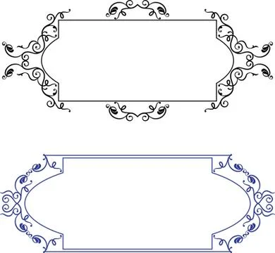 Frame border design Stock Illustration