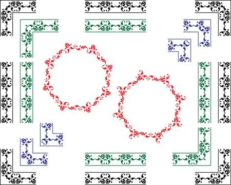 Frame border design Stock Illustration