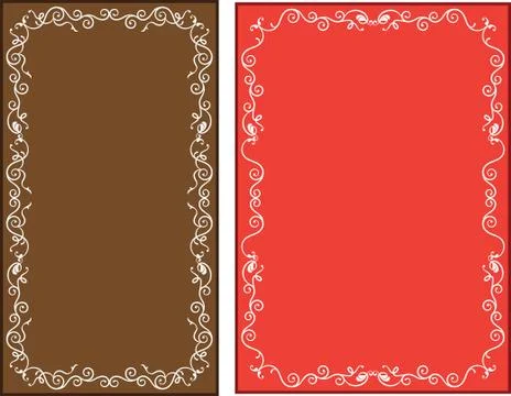 Frame border design Stock Illustration