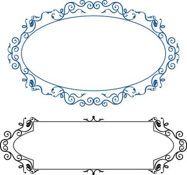 Frame border design Stock Illustration