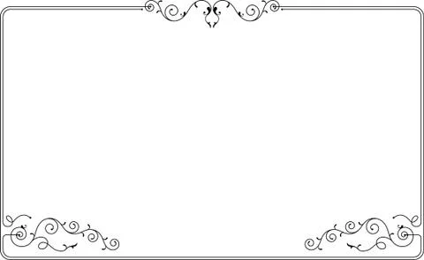 Frame border design Stock Illustration