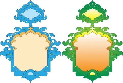 Frame border design Stock Illustration