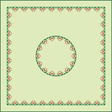 Frame border design Stock Illustration