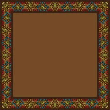 Frame border design Stock Illustration