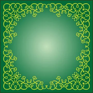 Frame border design Stock Illustration