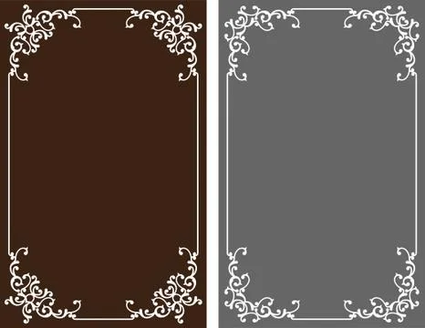 Frame border design Stock Illustration