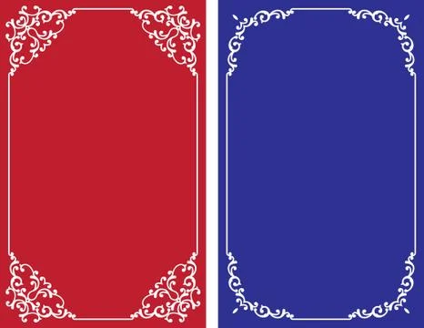 Frame border design Stock Illustration