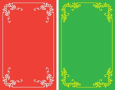 Frame border design Stock Illustration