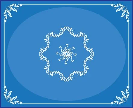 Frame border design Stock Illustration