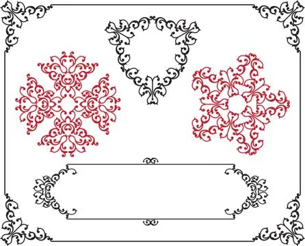 Frame border design Stock Illustration