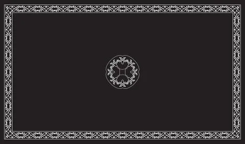 Frame border design Stock Illustration