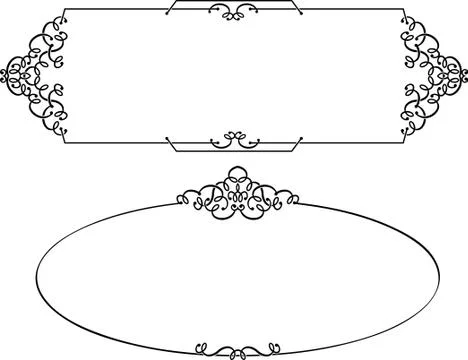 Frame border design Stock Illustration
