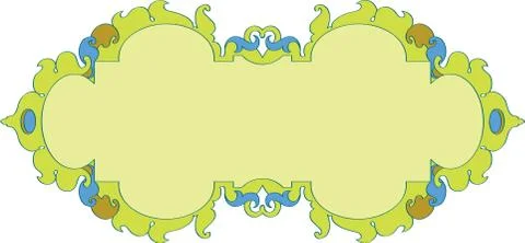 Frame border design Stock Illustration