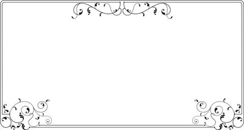 Frame border design Stock Illustration