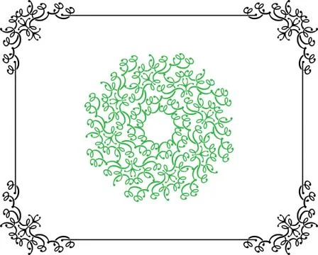 Frame border design Stock Illustration