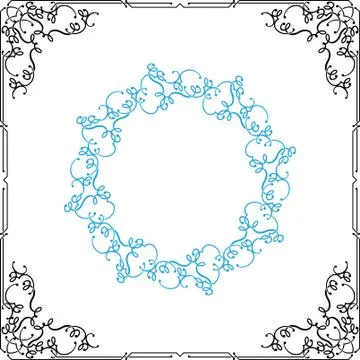 Frame border design Stock Illustration