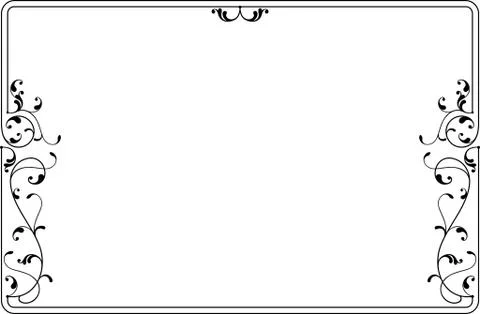 Frame border design Stock Illustration