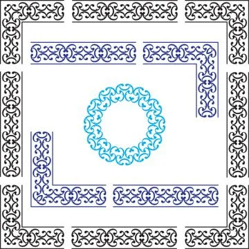 Frame border design Stock Illustration