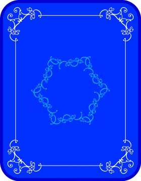 Frame border design Illustrazione stock