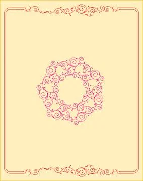 Frame border design Illustrazione stock