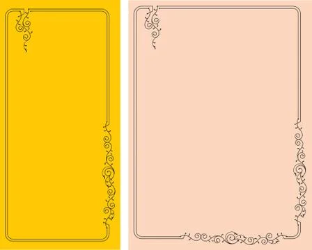 Frame border design Stock Illustration