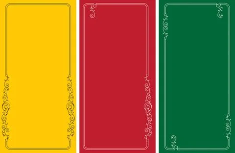 Frame border design Stock Illustration