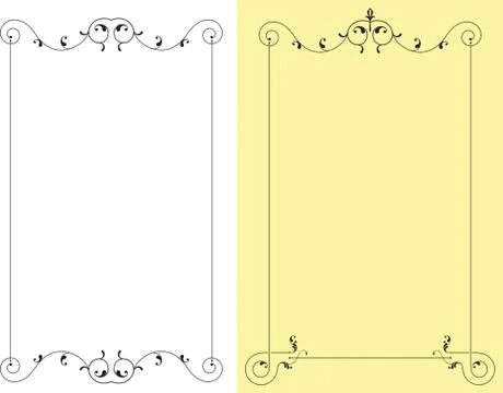 Frame border design Stock Illustration