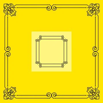 Frame border design Stock Illustration