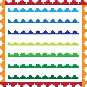 Frame border design Stock Illustration