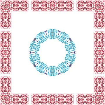 Frame border design Stock Illustration