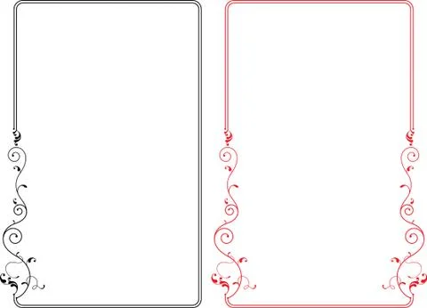 Frame border design Stock Illustration