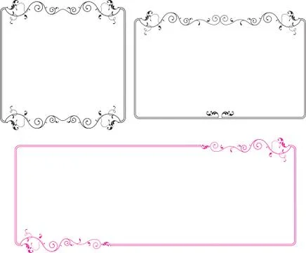 Frame border design Stock Illustration