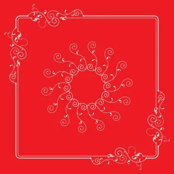 Frame border design Illustrazione stock