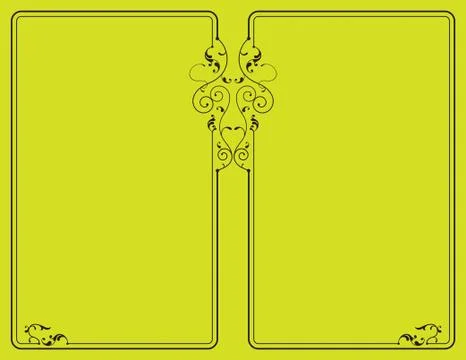 Frame border design Stock Illustration