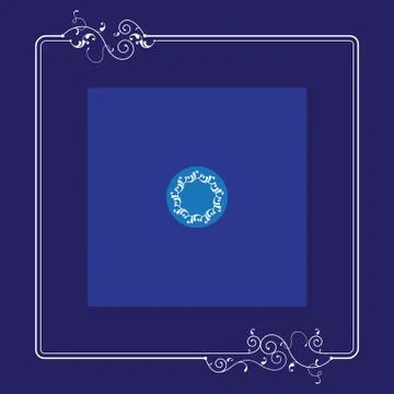 Frame border design Stock Illustration