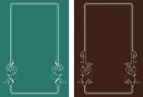 Frame border design Stock Illustration